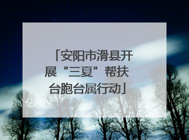 安阳市滑县开展“三夏”帮扶台胞台属行动