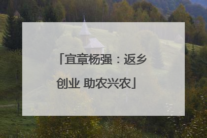 宜章杨强：返乡创业 助农兴农