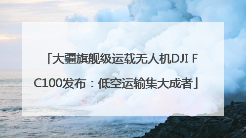 大疆旗舰级运载无人机DJI FC100发布：低空运输集大成者