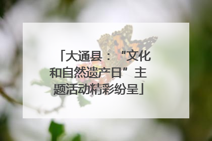 大通县：“文化和自然遗产日”主题活动精彩纷呈