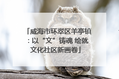 威海市环翠区羊亭镇：以“文”铸魂 绘就文化社区新画卷