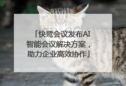 快鹭会议发布AI智能会议解决方案，助力企业高效协作