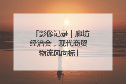 影像记录｜廊坊经洽会，现代商贸物流风向标