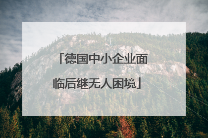 德国中小企业面临后继无人困境