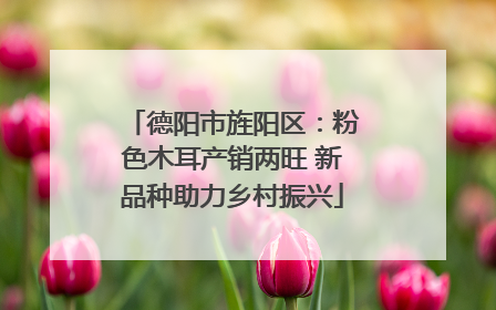 德阳市旌阳区：粉色木耳产销两旺 新品种助力乡村振兴
