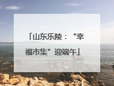 山东乐陵：“幸福市集”迎端午