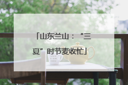 山东兰山：“三夏”时节麦收忙