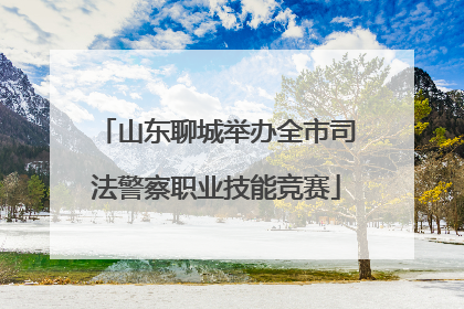 山东聊城举办全市司法警察职业技能竞赛
