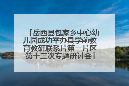 岳西县包家乡中心幼儿园成功举办县学前教育教研联系片第一片区第十三次专题研讨会