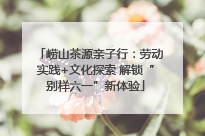 崂山茶源亲子行：劳动实践+文化探索 解锁“别样六一”新体验