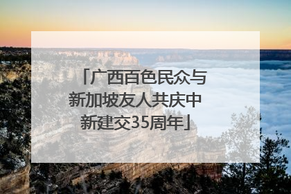 广西百色民众与新加坡友人共庆中新建交35周年