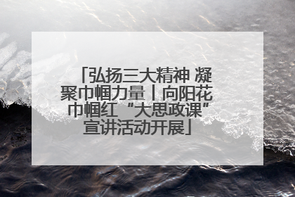 弘扬三大精神 凝聚巾帼力量丨向阳花巾帼红“大思政课”宣讲活动开展