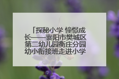 探秘小学 憧憬成长——襄阳市樊城区第二幼儿园衡庄分园幼小衔接班走进小学开展参观体验活动