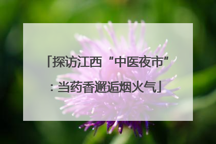 探访江西“中医夜市”：当药香邂逅烟火气
