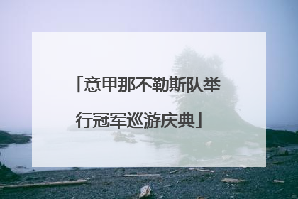 意甲那不勒斯队举行冠军巡游庆典