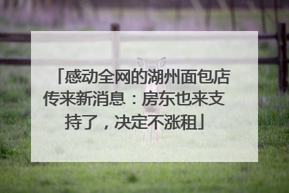 感动全网的湖州面包店传来新消息：房东也来支持了，决定不涨租