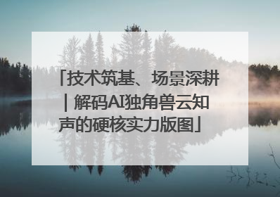 技术筑基、场景深耕｜解码AI独角兽云知声的硬核实力版图