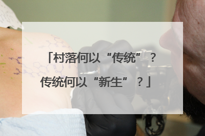 村落何以“传统”？传统何以“新生”？