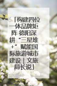 构建四位一体品牌矩阵 德阳深耕“三星堆+”赋能国际旅游城市建设｜文旅局长说