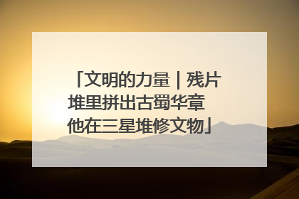 文明的力量｜残片堆里拼出古蜀华章 他在三星堆修文物