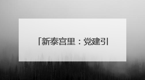 新泰宫里：党建引领“微治理” 点亮基层“网格红”