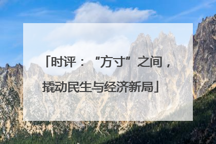 时评：“方寸”之间，撬动民生与经济新局