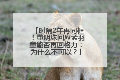 时隔2年再同框！董明珠回应孟羽童能否再回格力：为什么不可以？