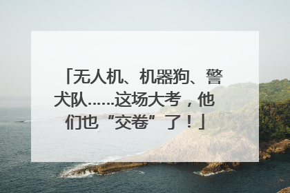 无人机、机器狗、警犬队……这场大考，他们也“交卷”了！