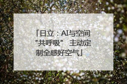 日立：AI与空间“共呼吸” 主动定制全感好空气