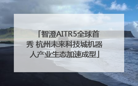 智澄AITR5全球首秀 杭州未来科技城机器人产业生态加速成型