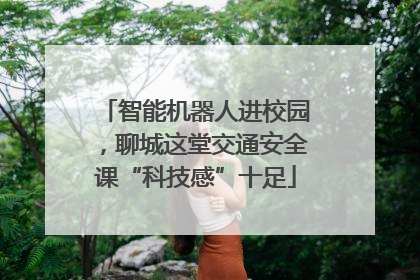 智能机器人进校园，聊城这堂交通安全课“科技感”十足