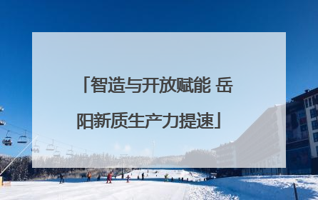智造与开放赋能 岳阳新质生产力提速