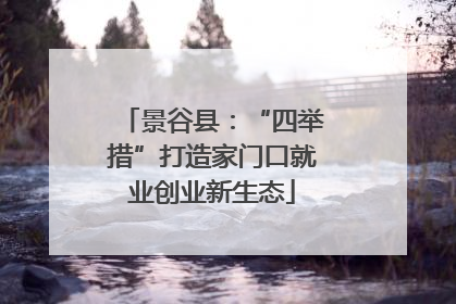 景谷县：“四举措”打造家门口就业创业新生态