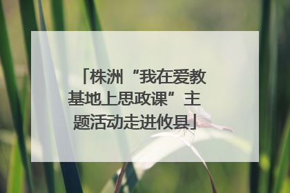 株洲“我在爱教基地上思政课”主题活动走进攸县