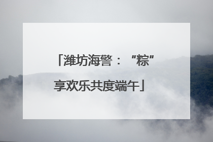 潍坊海警：“粽”享欢乐共度端午