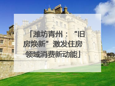 潍坊青州：“旧房焕新”激发住房领域消费新动能