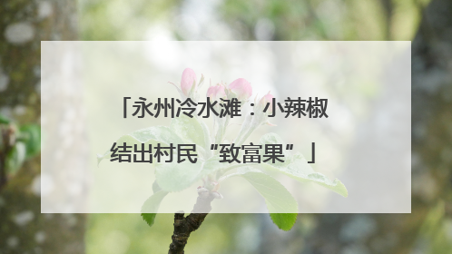 永州冷水滩：小辣椒结出村民“致富果”