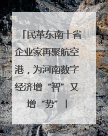 民革东南十省企业家再聚航空港，为河南数字经济增“智”又增“势”