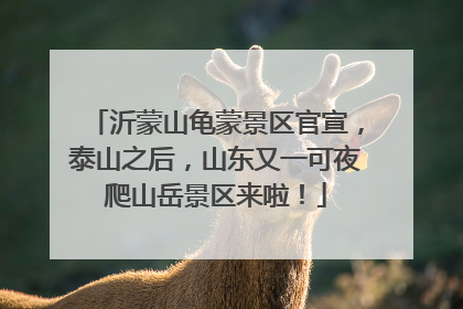 沂蒙山龟蒙景区官宣，泰山之后，山东又一可夜爬山岳景区来啦！