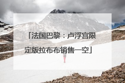 法国巴黎：卢浮宫限定版拉布布销售一空