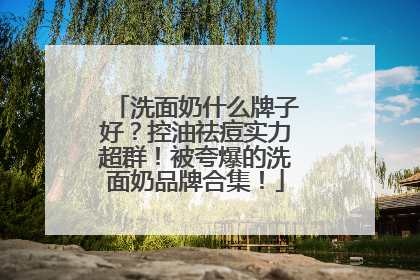 洗面奶什么牌子好？控油祛痘实力超群！被夸爆的洗面奶品牌合集！