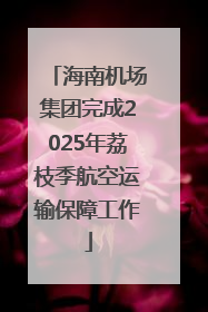 海南机场集团完成2025年荔枝季航空运输保障工作