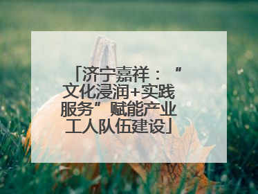 济宁嘉祥：“文化浸润+实践服务”赋能产业工人队伍建设