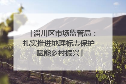 淄川区市场监管局：扎实推进地理标志保护 赋能乡村振兴