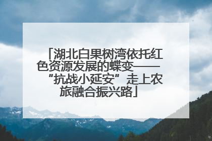湖北白果树湾依托红色资源发展的蝶变——“抗战小延安”走上农旅融合振兴路