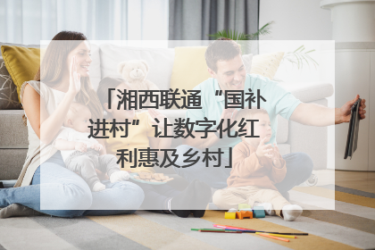 湘西联通“国补进村”让数字化红利惠及乡村