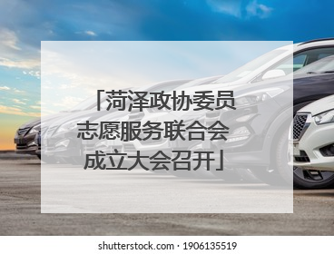 菏泽政协委员志愿服务联合会成立大会召开