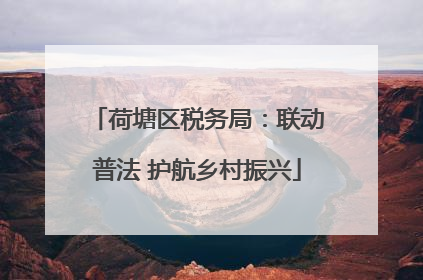 荷塘区税务局：联动普法 护航乡村振兴