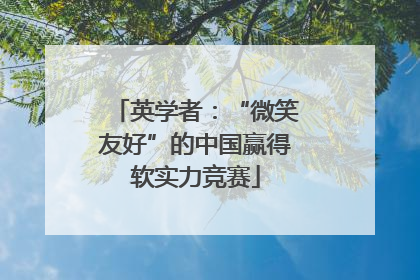 英学者：“微笑友好”的中国赢得软实力竞赛