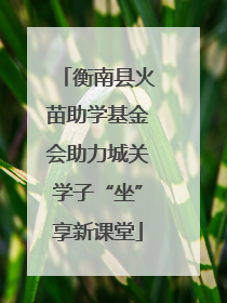 衡南县火苗助学基金会助力城关学子“坐”享新课堂